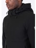 Timezone Softshell-Jacke wasserabweisend abnehmbare Kapuze in Schwarz-2