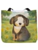 Mr. & Mrs. Panda Tasche Hund Entspannen Design ohne Spruch in Weiß