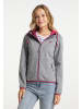 Schmuddelwedda Damen Funktionsjacke in Grau Melange Dunkelpink