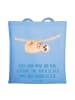 Mr. & Mrs. Panda Shopping Tasche Trennung von den Eltern mit Spruch in Sky Blue