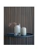 House Nordic Vase Beige Rund mit Muster 25 cm