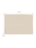 relaxdays Sonnensegel in Beige - (B)300 x (T)400 cm