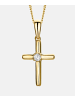 Diamant L'éternel Halskette aus 375 Gelbgold mit Diamant