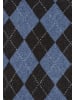 Faera Dreieckstuch Argylemuster Grafische Rauten in Blau