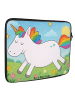 Mr. & Mrs. Panda Notebook Tasche Einhorn Happy Design ohne Spruch in Weiß