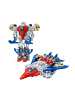 Wisam® Robot Fighter Combat 2 in 1 Lichter Sounds Rot-Blau 29 Stk.
