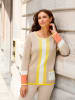 WITT WEIDEN Pullover in beige-champagner-gemustert