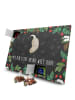 Mr. & Mrs. Panda Adventskalender Otter Kopfüber mit Spruch in Kreidetafel