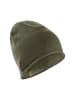 Camel Active Beanie aus reiner Baumwolle in Graugrün