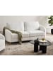 Beliani 3-Sitzer Sofa TROSA in Weiß/Gold - (W) 203 x (H) 88 x (L) 86 cm