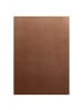 KADIMA DESIGN Teppich Kurzflor Uni-Farbe Microfaser Antirutsch Wohnzimmer waschbar in Braun