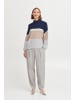 b. young BYOMEA STRIPED JUMPER 2 - KNIT Loose fit in Medieval Blue Mix