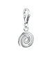 Nenalina Charm 925 Sterling Silber Kreis, Spirale in Silber