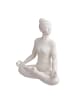 Butlers Deko-Statue LOTUS 2er-Set in Weiß