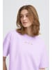 ICHI Kurzarm-Bluse IHPETRO Oversize fit in Purple Rose