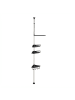 relaxdays Duschregal in Schwarz - (H)99–311 cm