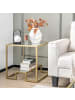 COSTWAY Beistelltisch in Gold