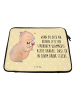 Mr. & Mrs. Panda Laptop Tasche Capybara Wein mit Spruch in Gelb Pastell