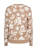 Sidona Damen Pullover in TAUPE WOLLWEISS