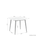 byLiving Tisch VERONA in weiß - 90 x 90, H 75 cm