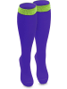 normani 1 Paar Kniestrümpfe Bi-Color in Royalblau/Säuregelb