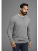 Man's World Rundhalspullover in schwarz/grau