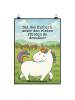Mr. & Mrs. Panda Plakat Einhorn Stolzieren Design mit Spruch in Weiß