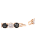 faina Women Crystal-Studded Bracelet in Rose Gold Black
