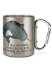 Mr. & Mrs. Panda Becher Narwal mit Spruch in Silber