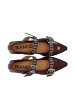 Bianco Ballerinas in Burgundy