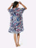 Sieh an! Sommerkleid in ecru-himmelblau-bedruckt