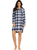 Comtessa Flanell Nachthemd in marine