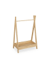 relaxdays Kinder-Kleiderständer in Natur - (B)62 x (H)98,5 x (T)40 cm