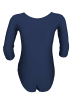 Aquarti Mädchen Body 3/4 Arm in dunkelblau