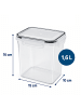 relaxdays 10 x Vorratsdosen in Transparent - 1,6 l