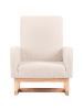 Beliani Kinderschaukelstuhl NORBY in Beige/Braun - (W) 54 x (H) 71 x (L) 70 cm