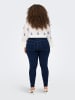 ONLY Carmakoma Skinny Jeans in Dark Blue Denim