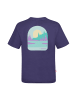 Trollkids T-Shirt Gryllefjord Panorama (GOTS) in violet blue
