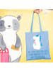 Mr. & Mrs. Panda Tote Bag Die Freude an der Kreativität entdecke... in Sky Blue