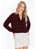 DreiMaster Maritim Women Cardigan in burgundy