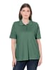 Ulla Popken Poloshirt in dunkel eukalyptus