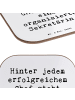 Mr. & Mrs. Panda Drink Coaster Spruch Sekretärin Erfolg mit Spruch in Weiß