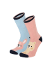 Yuhu Mädchen Stoppersocken 2er Pack ABS rutschfest Tier Motiv in Rosa