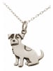 Gemshine Halskette mit Anhänger Jack Russell Terrier Hund in silver coloured