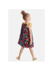 Denokids Kleid Spring Flowers in dunkelblau