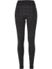 Urban Classics Urban Classics Damen Ladies Seamless Heritage Leggings in aspaltsquardcheck