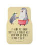 Mr. & Mrs. Panda Automatte Pinguin mit Kind mit Spruch in Gelb Pastell