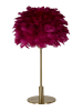 Mauro Ferretti Rote Metall-Tischlampe mit Federn, Ø 30 x 50 cm