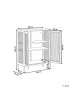 Beliani Büroschrank GLEORA in Schwarz - (W) 80 x (H) 105 x (L) 35 cm