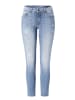 Paddock's 5-Pocket Jeans LUCY in vintage blue with handwork and 3D pleats